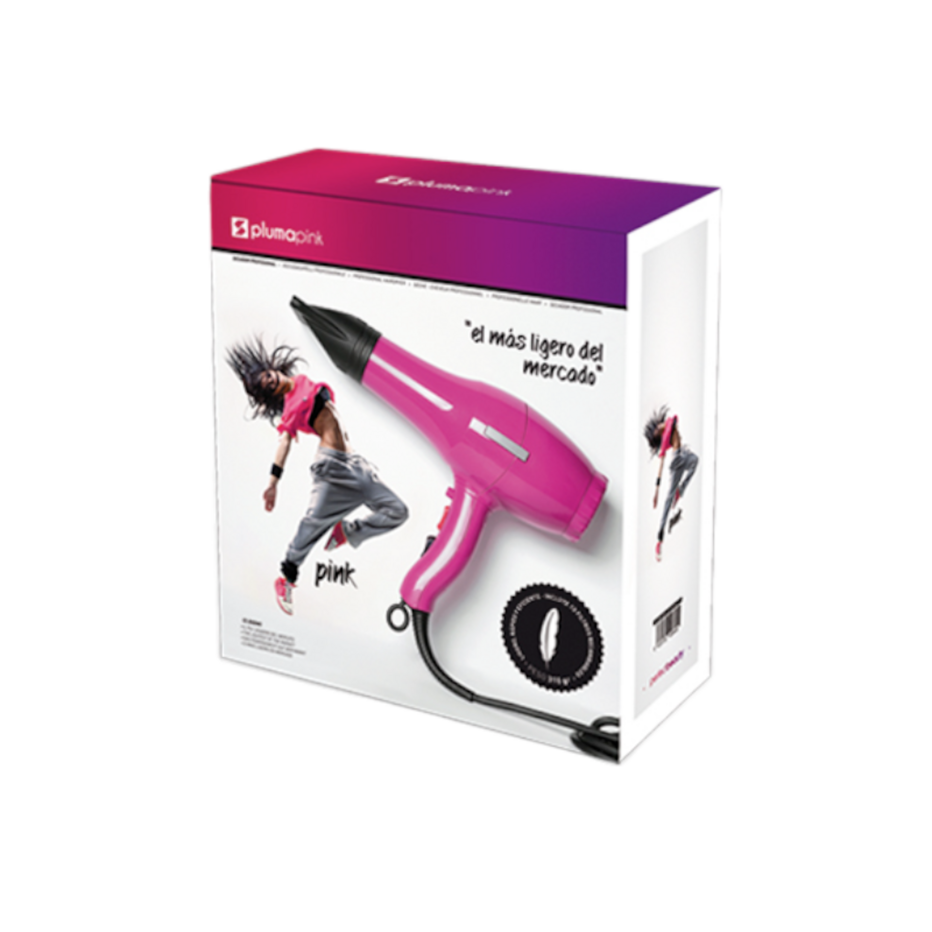 PLUMA Secador profesional PINK - 2